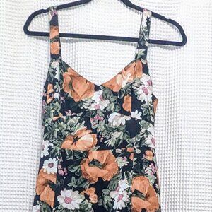 Abercrombie Drama Ruffle Tiered Maxi Dress in Black Floral